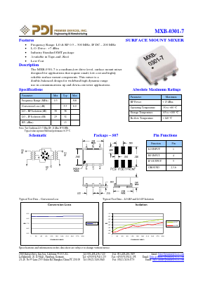 MXB-0301-7 Datasheet PDF PREMIER DEVICES, INC.