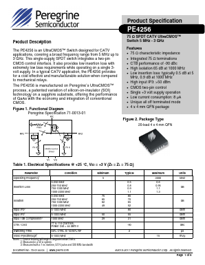 EK4256-01 Datasheet PDF Peregrine Semiconductor Corp.