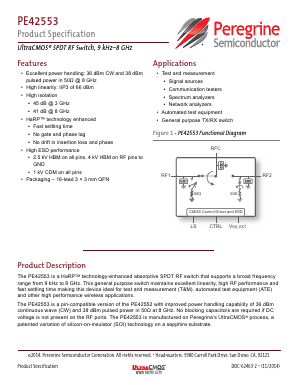 EK42553-01 Datasheet PDF Peregrine Semiconductor Corp.