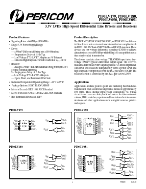PI90LV180 Datasheet PDF Pericom Semiconductor Corporation