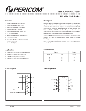 PI6CV2304WE Datasheet PDF Pericom Semiconductor Corporation