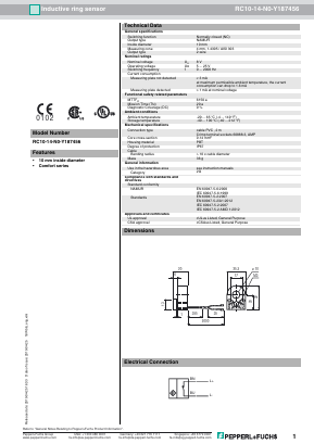 RC10-14-N0-Y187456 Datasheet PDF Pepperl+Fuchs Inc.