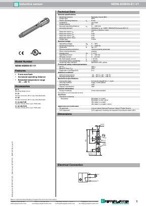 NEN6-8GM40-E1-V1 Datasheet PDF Pepperl+Fuchs Inc.