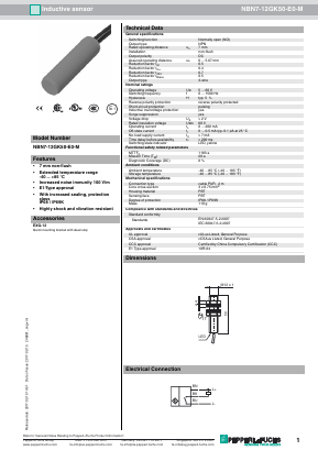 NBN7-12GK50-E0-M Datasheet PDF Pepperl+Fuchs Inc.