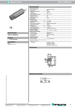 NXN12-18GM50-E2 Datasheet PDF Pepperl+Fuchs Inc.