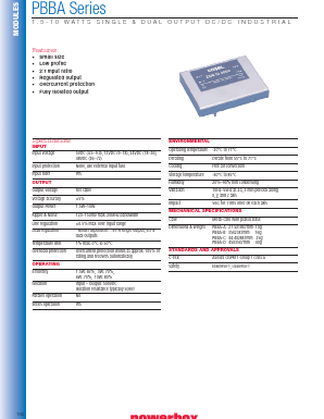PBBA-2405C Datasheet PDF Powerbox