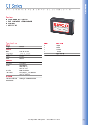 E05CT Datasheet PDF Powerbox