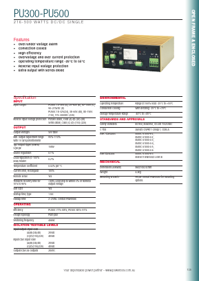 PU300B24 Datasheet PDF Powerbox