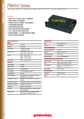 PM450-33 Datasheet PDF Powerbox