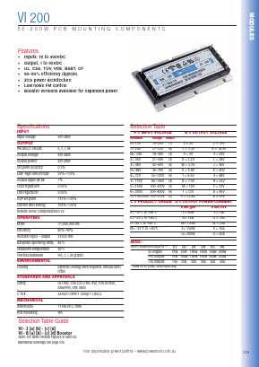 VI-B420-CW Datasheet PDF Powerbox