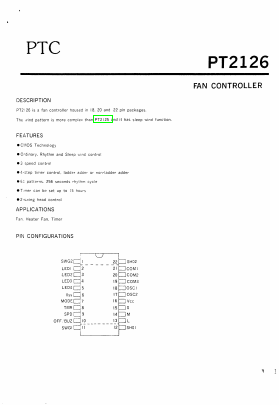 PT2126-F8A-NNM0-I Datasheet PDF Princeton Technology
