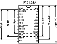 PT2128A-L93 Datasheet PDF Princeton Technology