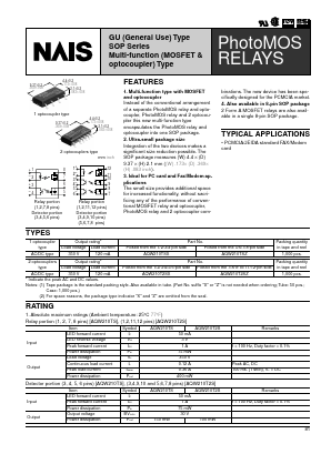 AQW210T2SZ Datasheet PDF Panasonic Corporation