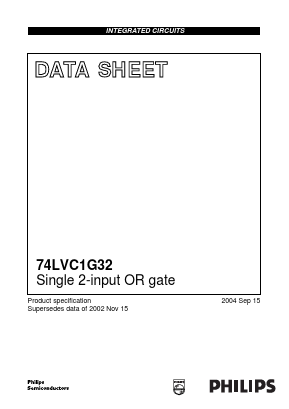 74LVC1G32GV Datasheet PDF Panasonic Corporation