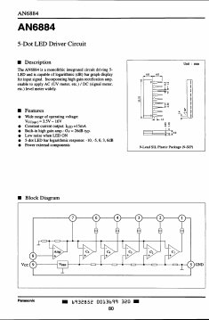 AN6884 Datasheet PDF Panasonic Corporation