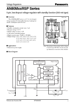 AN80M32RSP Datasheet PDF Panasonic Corporation