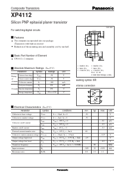 XP4112 Datasheet PDF Panasonic Corporation