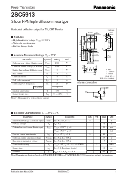2SC5913 Datasheet PDF Panasonic Corporation