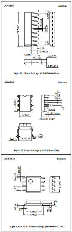 AN6568S Datasheet PDF Panasonic Corporation