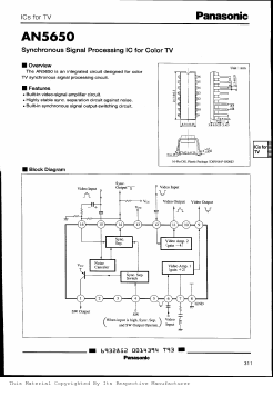 AN5650 Datasheet PDF Panasonic Corporation