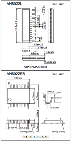 AN8022SB Datasheet PDF Panasonic Corporation