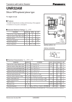 UNR32AM Datasheet PDF Panasonic Corporation