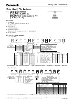 ERG-2SJ512A Datasheet PDF Panasonic Corporation