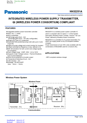 NN32251A-VT Datasheet PDF Panasonic Corporation