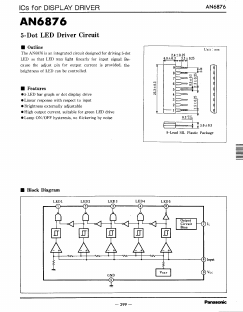 AN6876 Datasheet PDF Panasonic Corporation