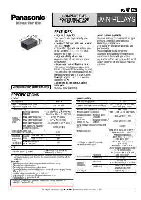 JVN1AF-4.5V-F Datasheet PDF Panasonic Corporation