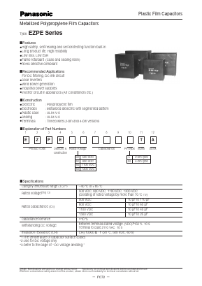 EZPE80106LTA Datasheet PDF Panasonic Corporation
