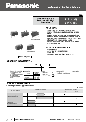 AH188461-A Datasheet PDF Panasonic Corporation