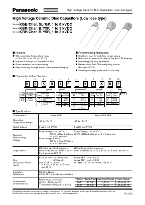 ECC-N3D470KGE Datasheet PDF Panasonic Corporation
