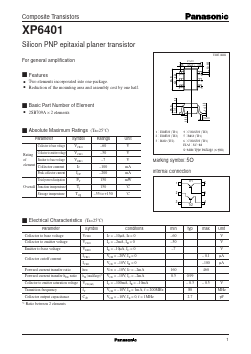 XP6401 Datasheet PDF Panasonic Corporation