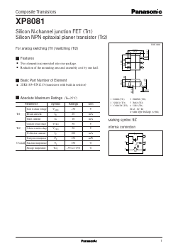 XP8081 Datasheet PDF Panasonic Corporation
