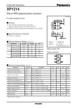 XP1214 Datasheet PDF Panasonic Corporation