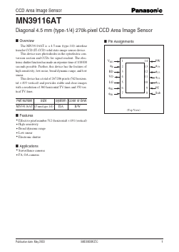 MN39116AT Datasheet PDF Panasonic Corporation