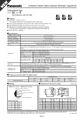 EEH-ZC1J330P Datasheet PDF Panasonic Corporation