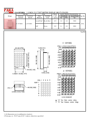 C-3572EG Datasheet PDF Para Light Electronics