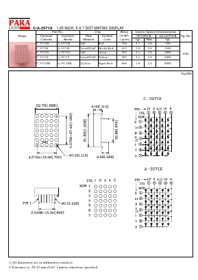 C-3571G Datasheet PDF Para Light Electronics