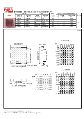 A-5880 Datasheet PDF Para Light Electronics