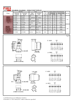 C-501H_ Datasheet PDF Para Light Electronics