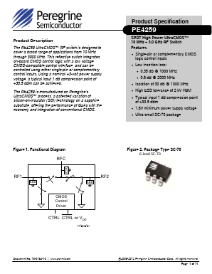 EK4259-02 Datasheet PDF Peregrine Semiconductor