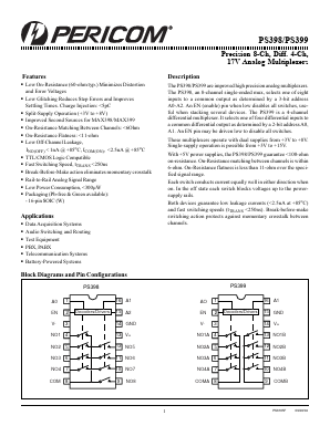 PS398CSE Datasheet PDF Pericom Semiconductor