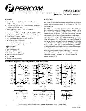 PS383CSE Datasheet PDF Pericom Semiconductor
