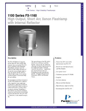 FX1160 Datasheet PDF PerkinElmer Inc