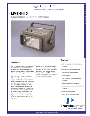 MVS-5410 Datasheet PDF PerkinElmer Inc