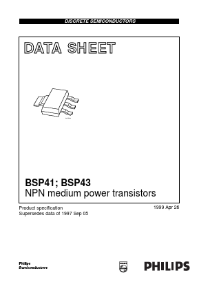 BSP41 Datasheet PDF Philips Electronics