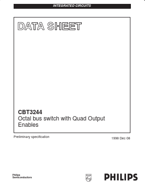 CBT3244 Datasheet PDF Philips Electronics