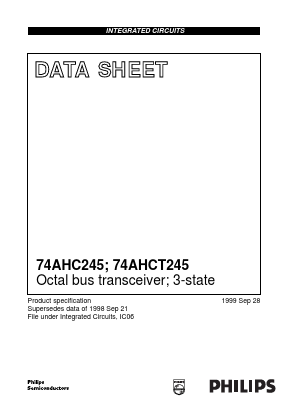 74AHC245D Datasheet PDF Philips Electronics
